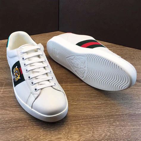 embroidered shoes white gucci|gucci shoes white price.